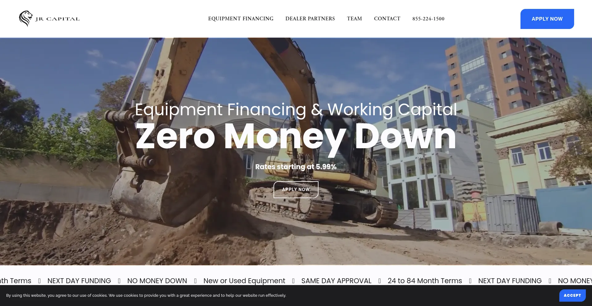 Website screenshot of Jrwcap.com