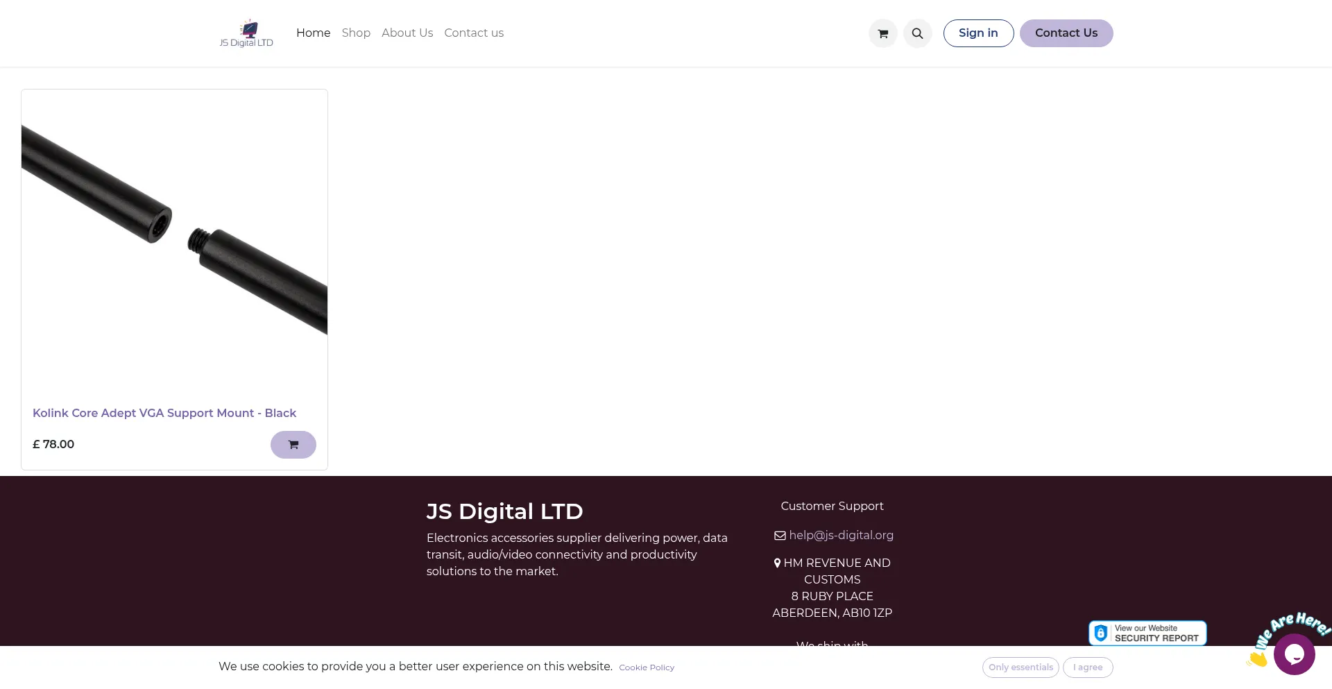 Website screenshot of Js-digital.org