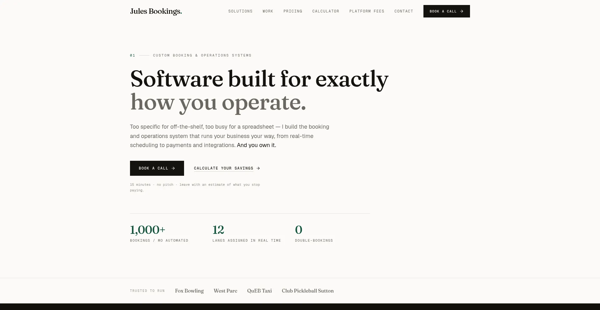 Julesbookings.com