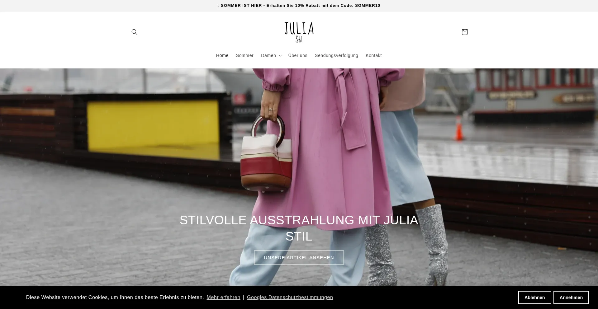 Juliastil.de Screenshot