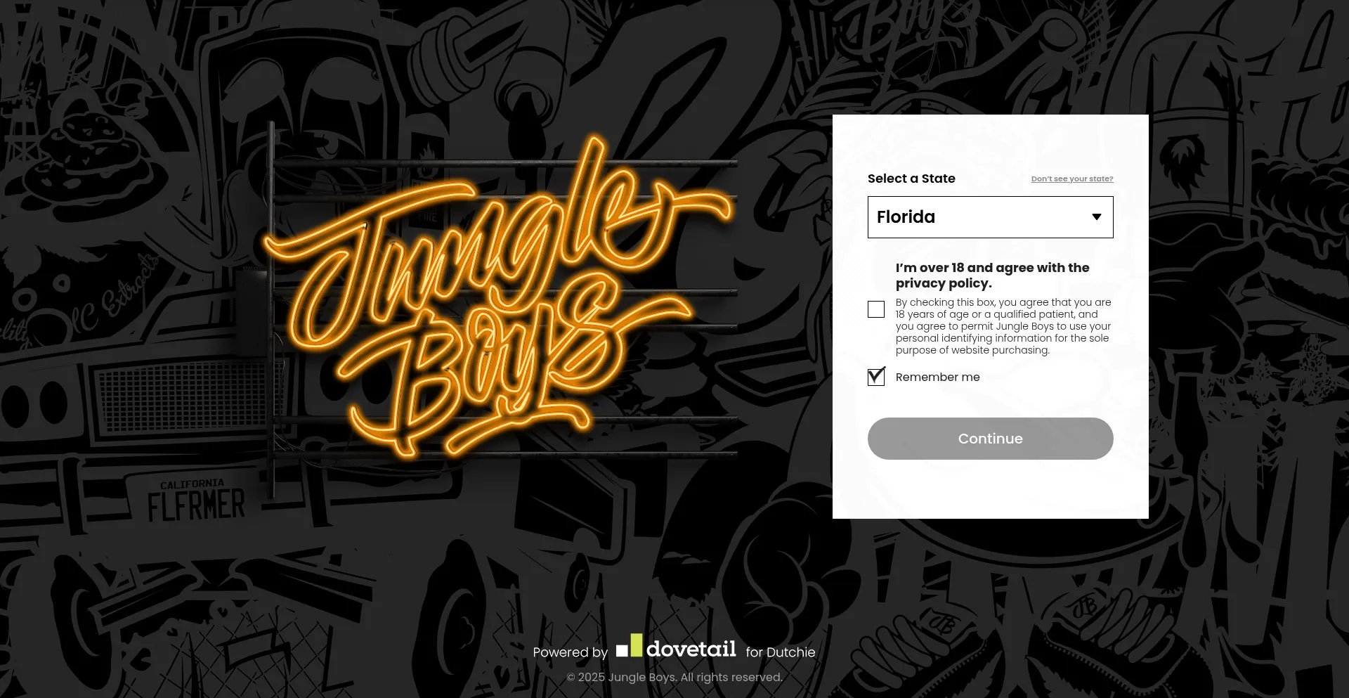 Website screenshot of Jungleboysflorida.com