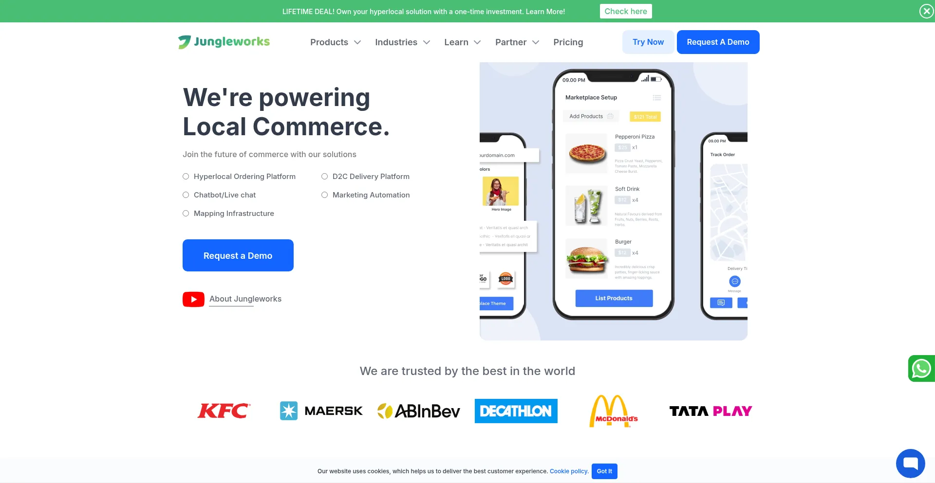 Website screenshot of Jungleworks.com