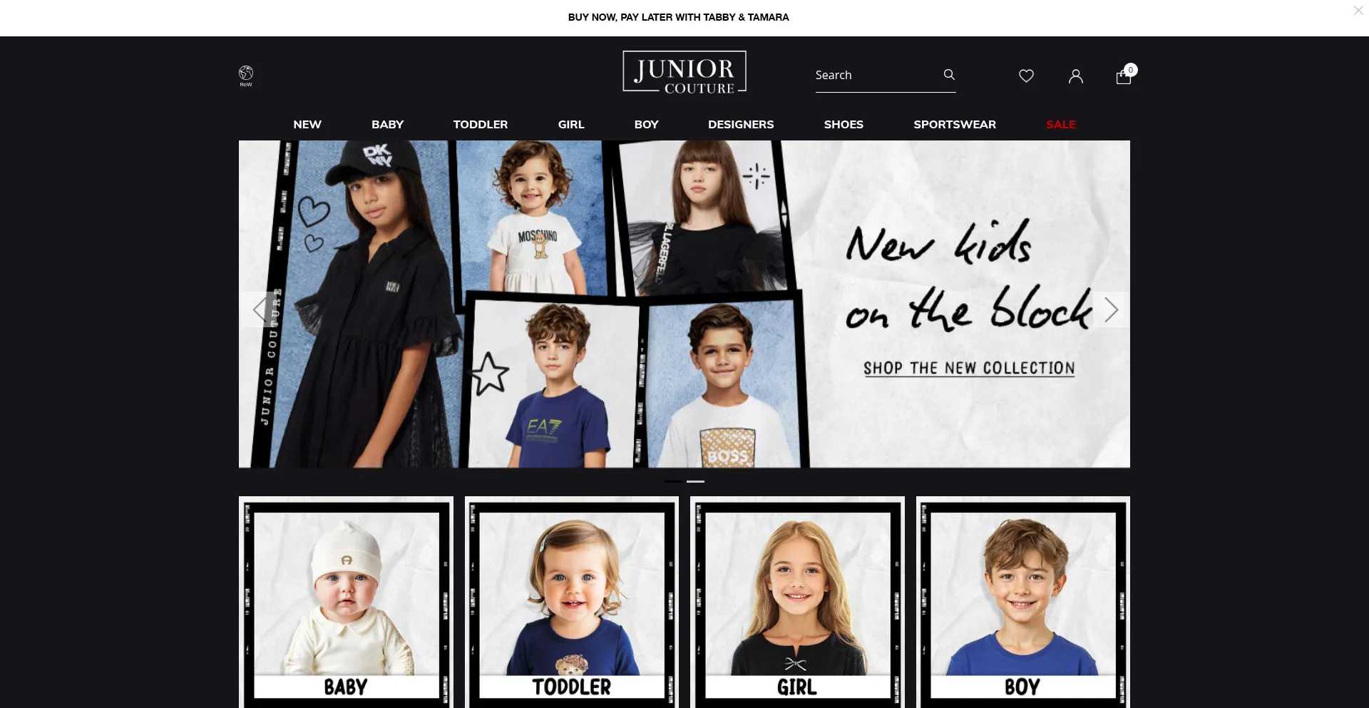 Juniorcouture.com Screenshot