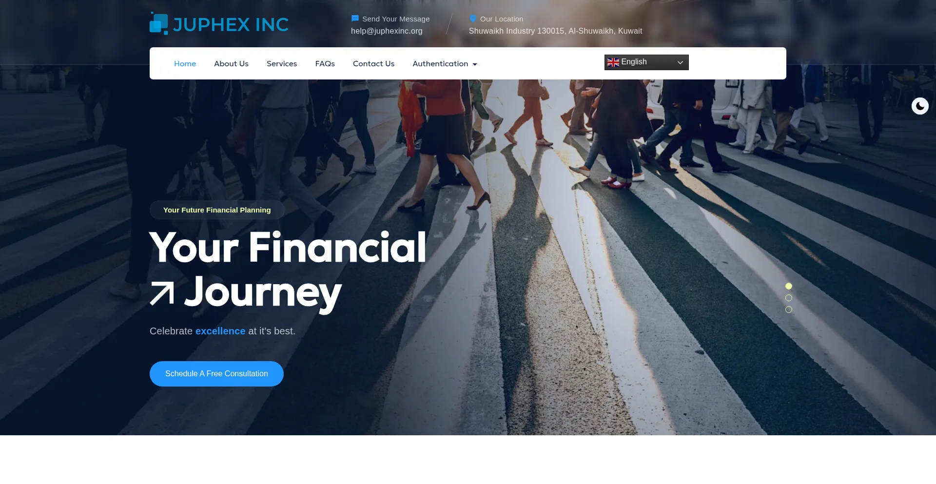Website screenshot of Juphexinc.org