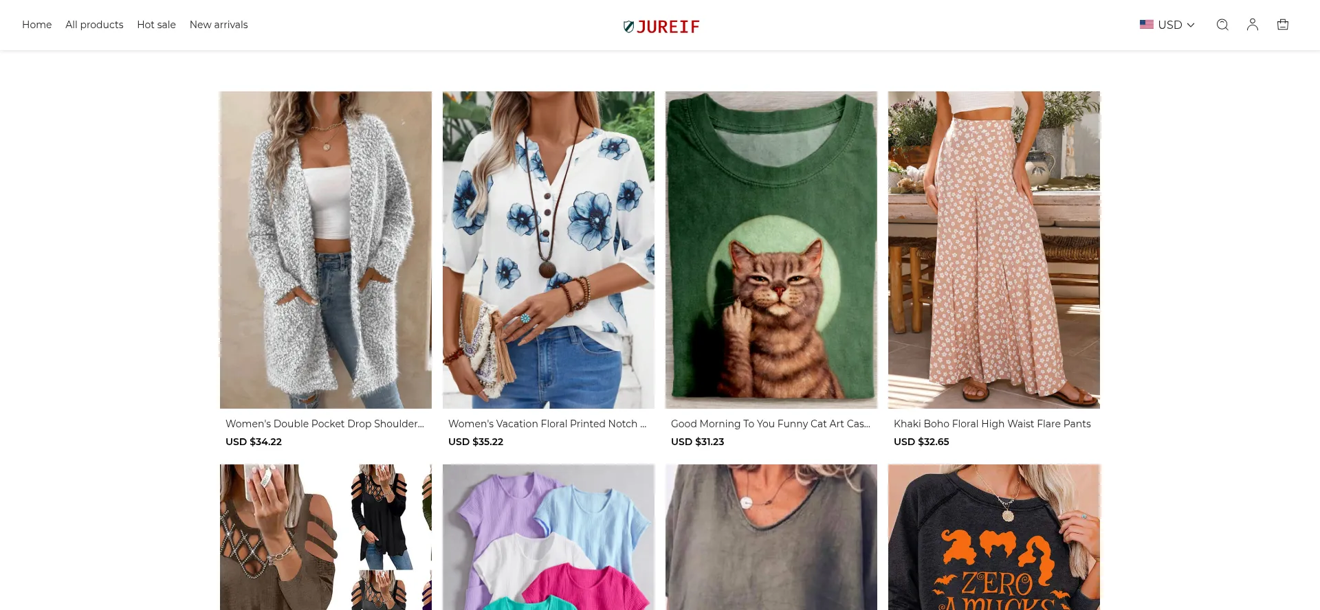 Website screenshot of Jureif.com