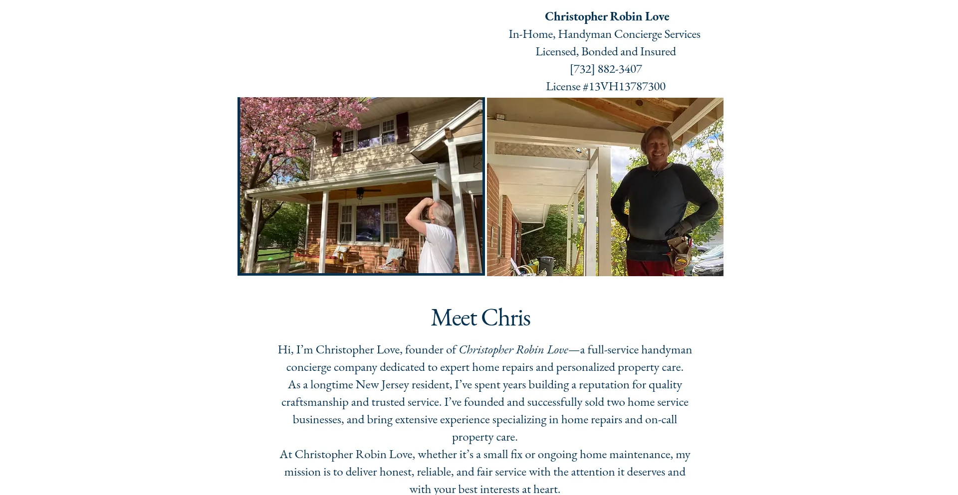 Website screenshot of Justaskchris.net