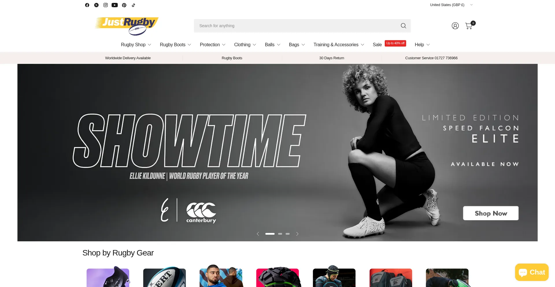 Justrugby.com Screenshot
