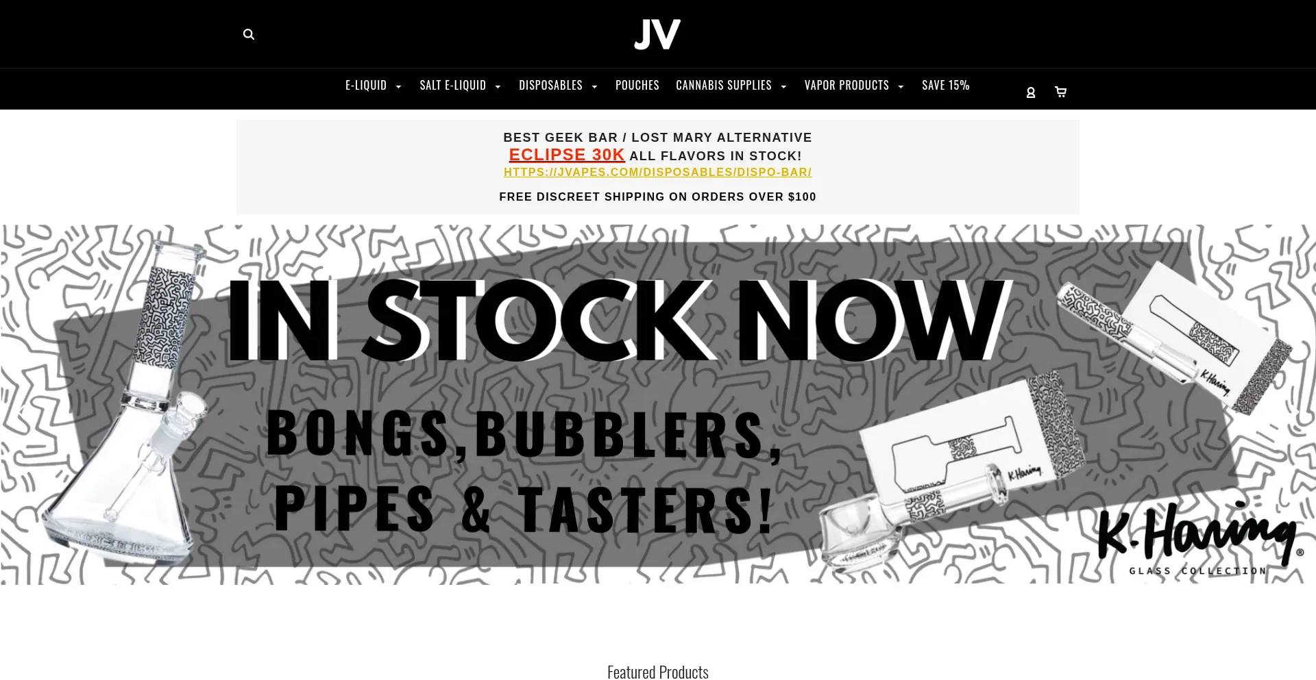 Website screenshot of Jvapes.com