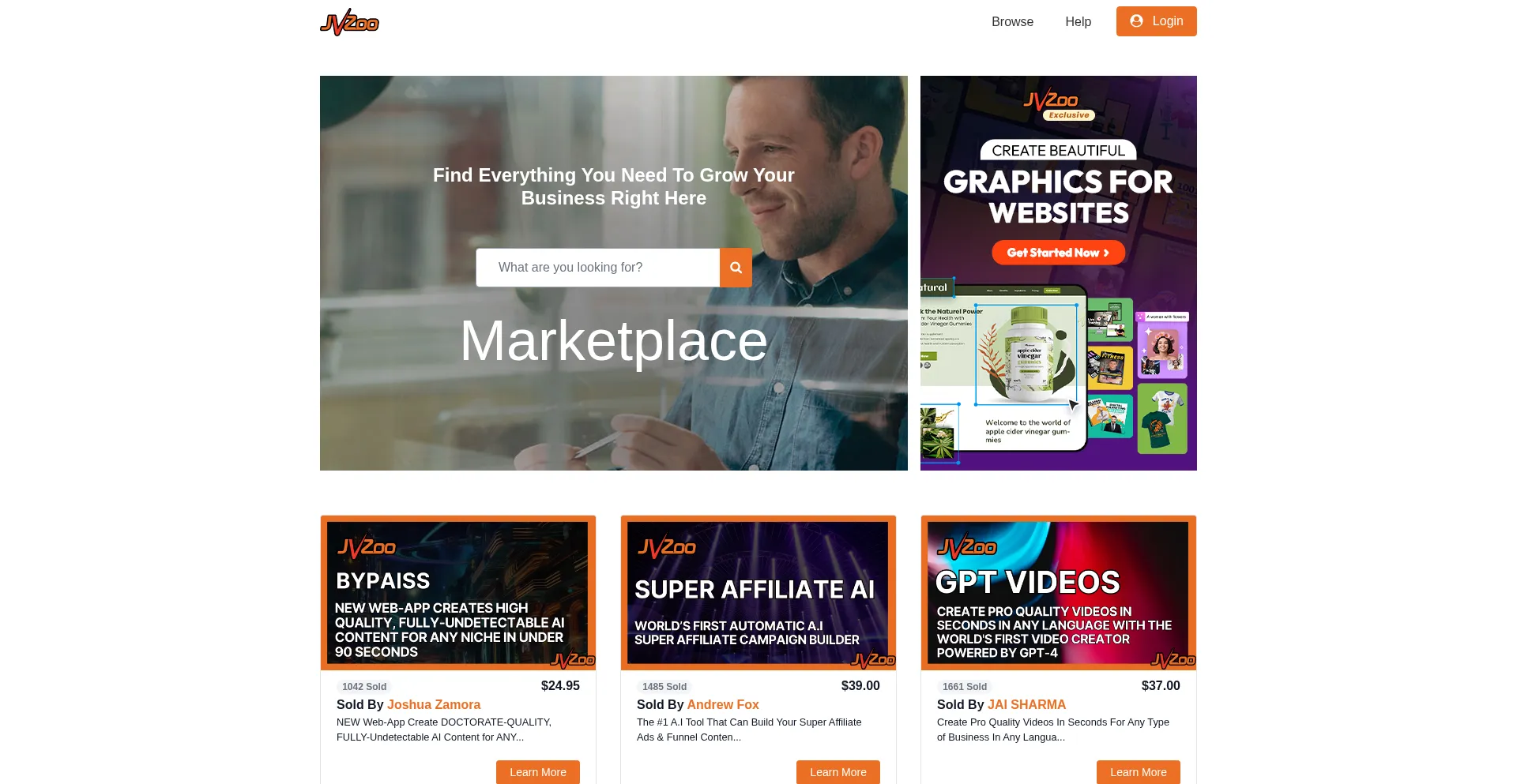 Jvzoomarket.com Screenshot