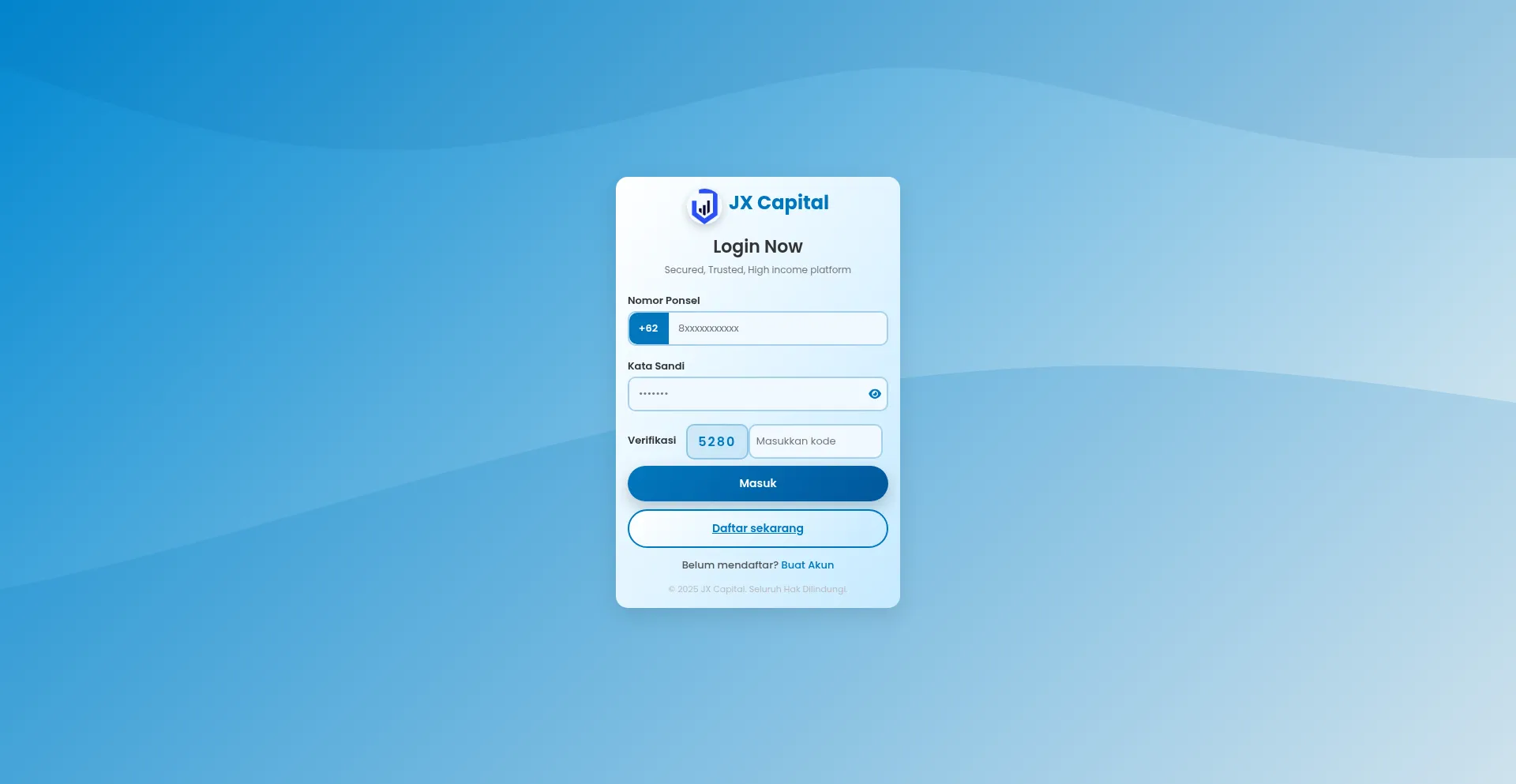 Jxcapital.site Screenshot