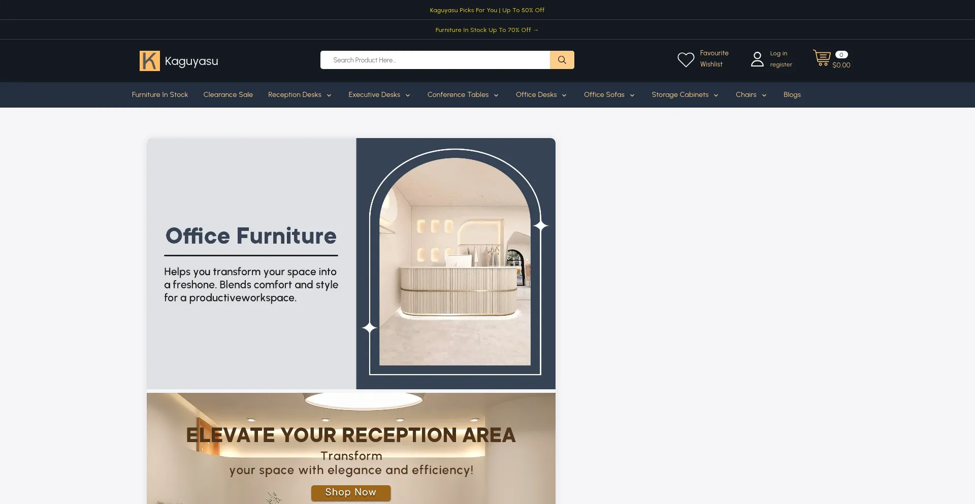 Website screenshot of Kaguyasu.com