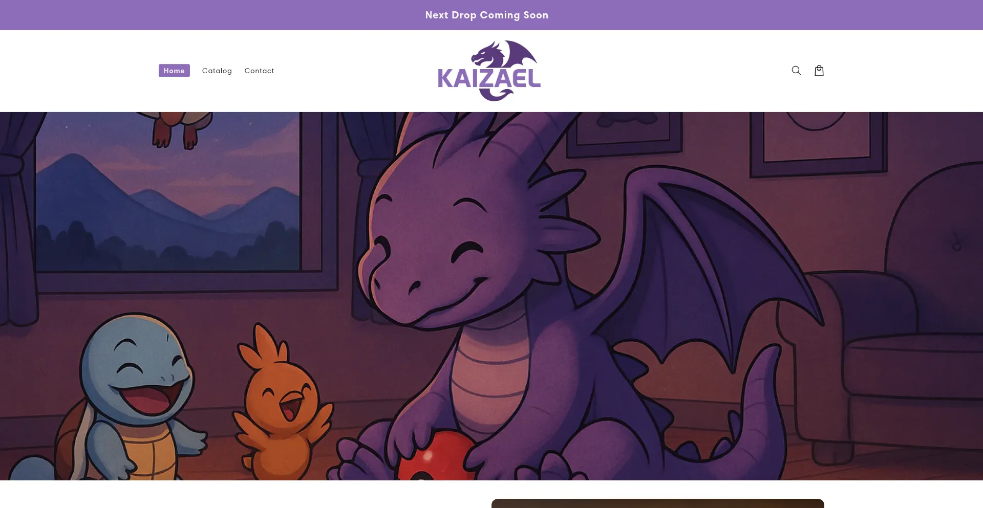 Website screenshot of Kaizael.com