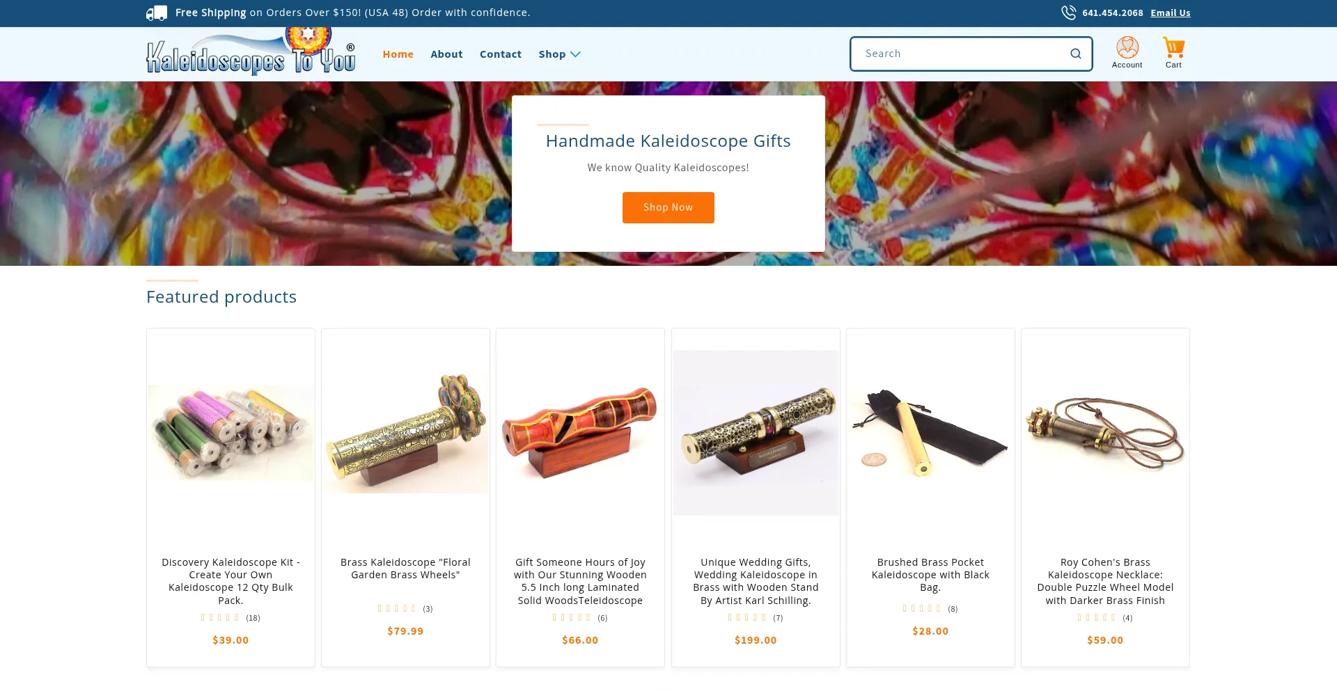 Kaleidoscopestoyou.com Screenshot