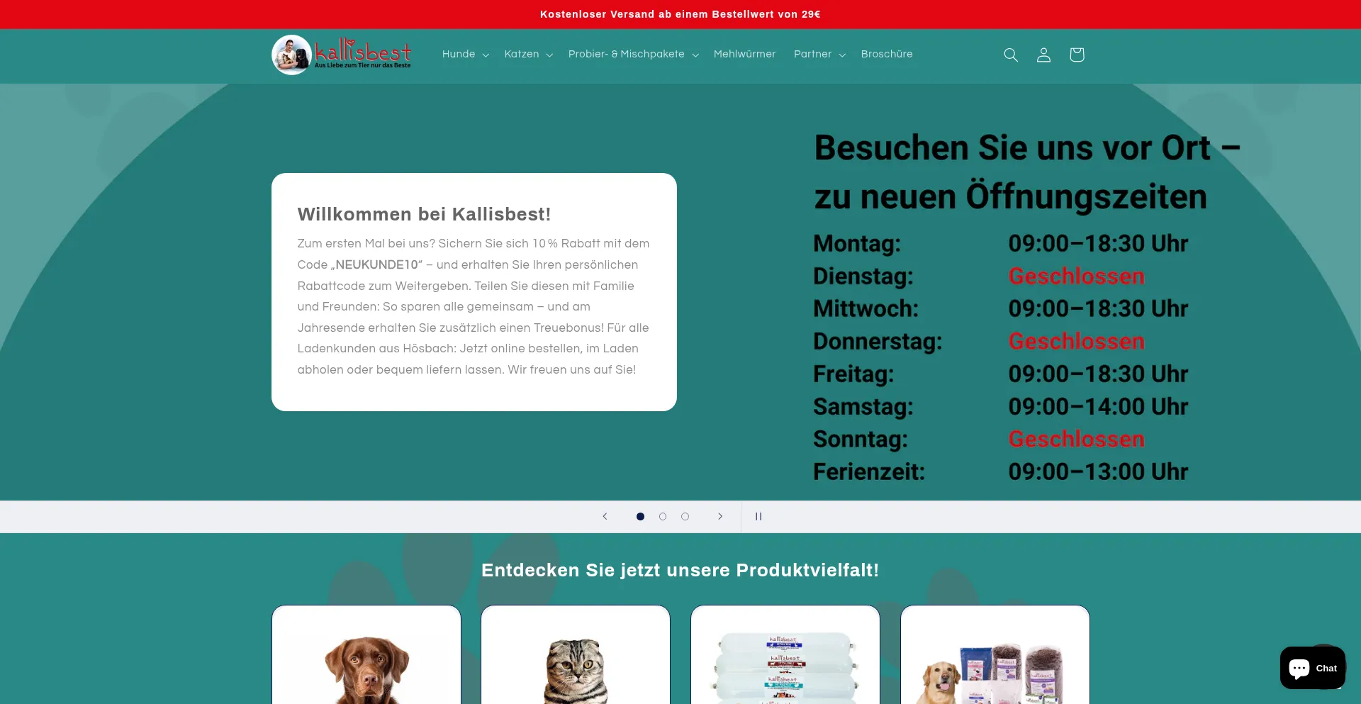Website screenshot of Kallisbest.de