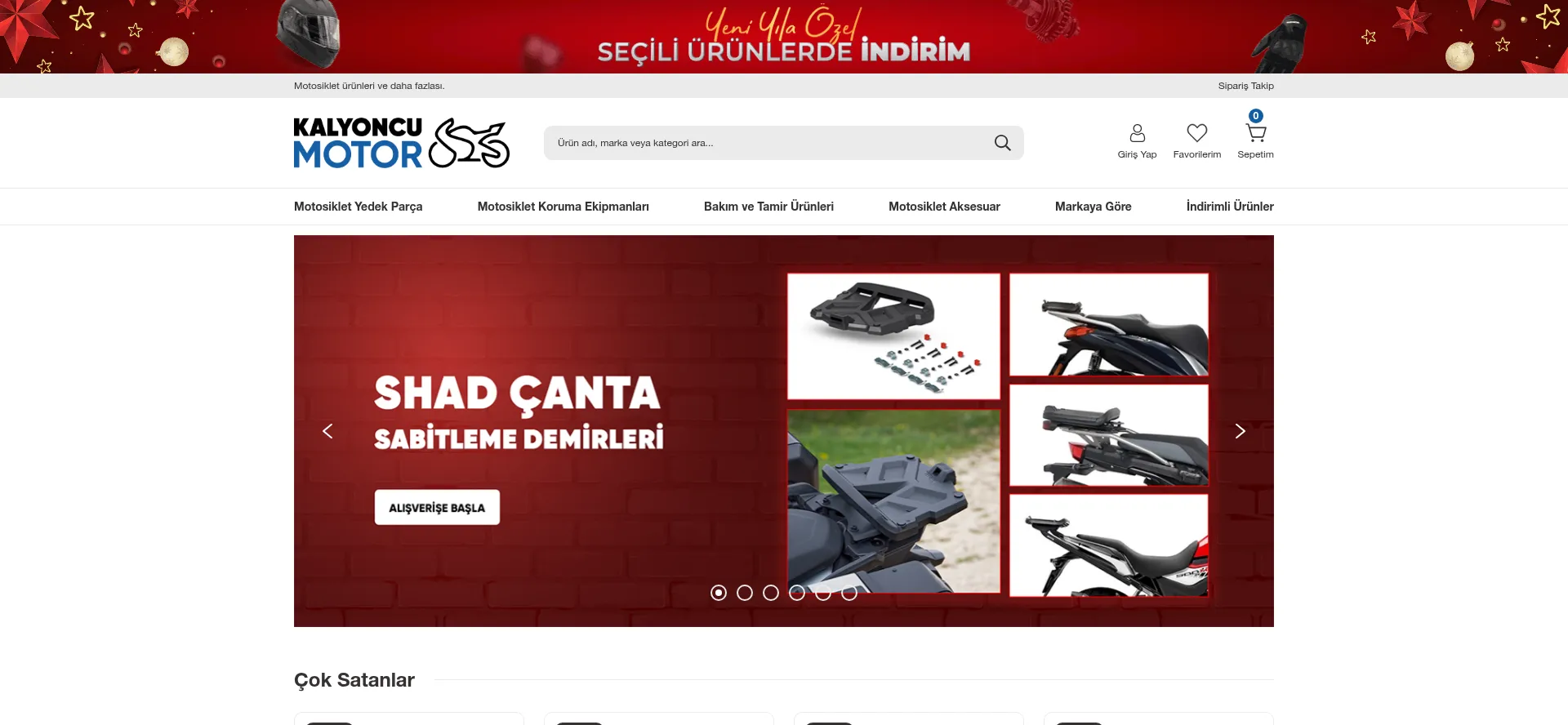 Website screenshot of Kalyoncumotor.com