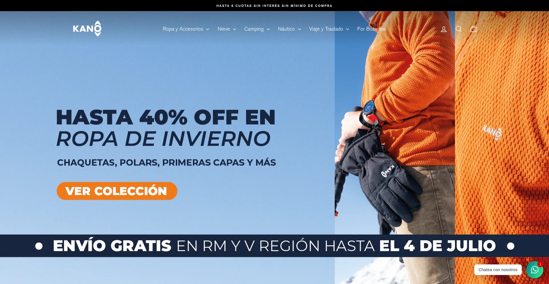 Website screenshot of Kanochile.cl