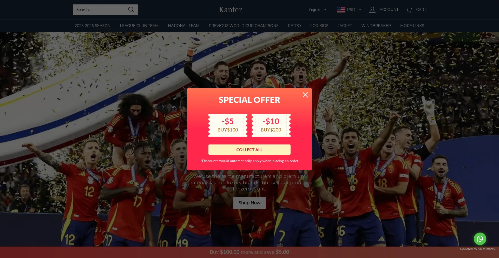 Website screenshot of Kantern.com