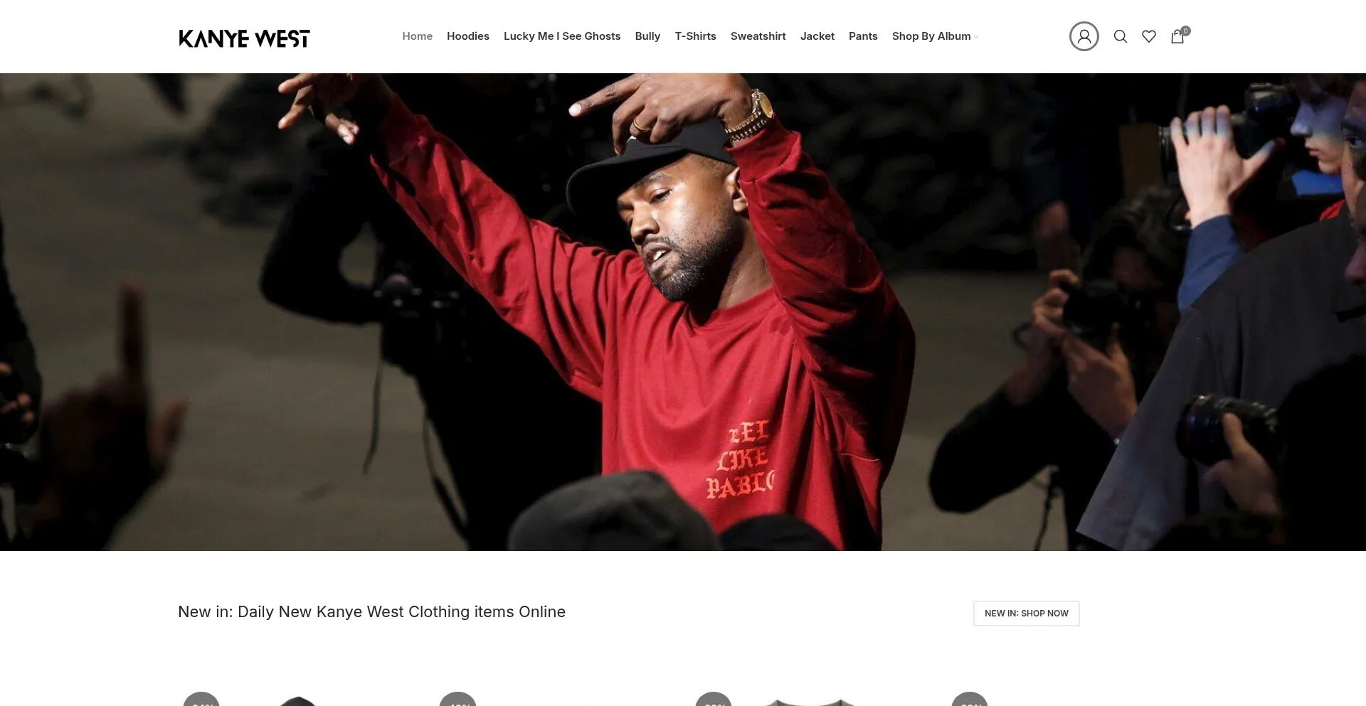 Kanyewestmerch.ltd Screenshot