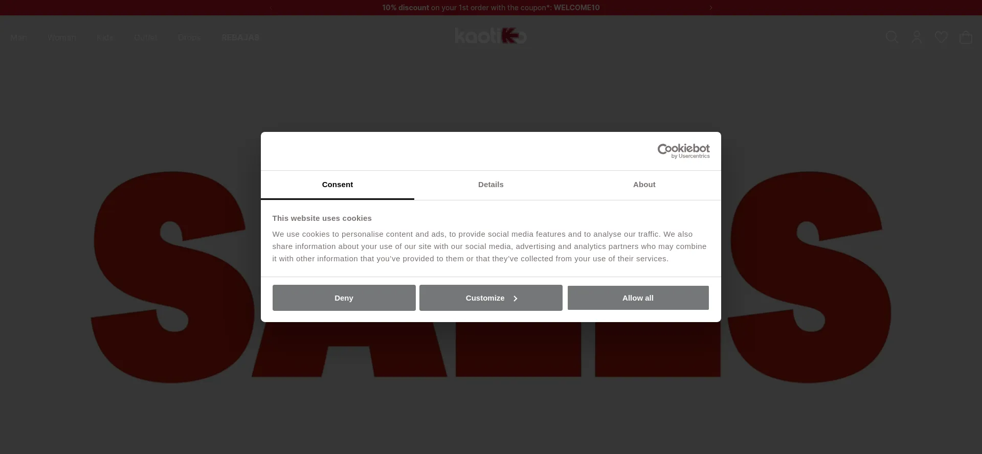 Website screenshot of Kaotikobcn.eu