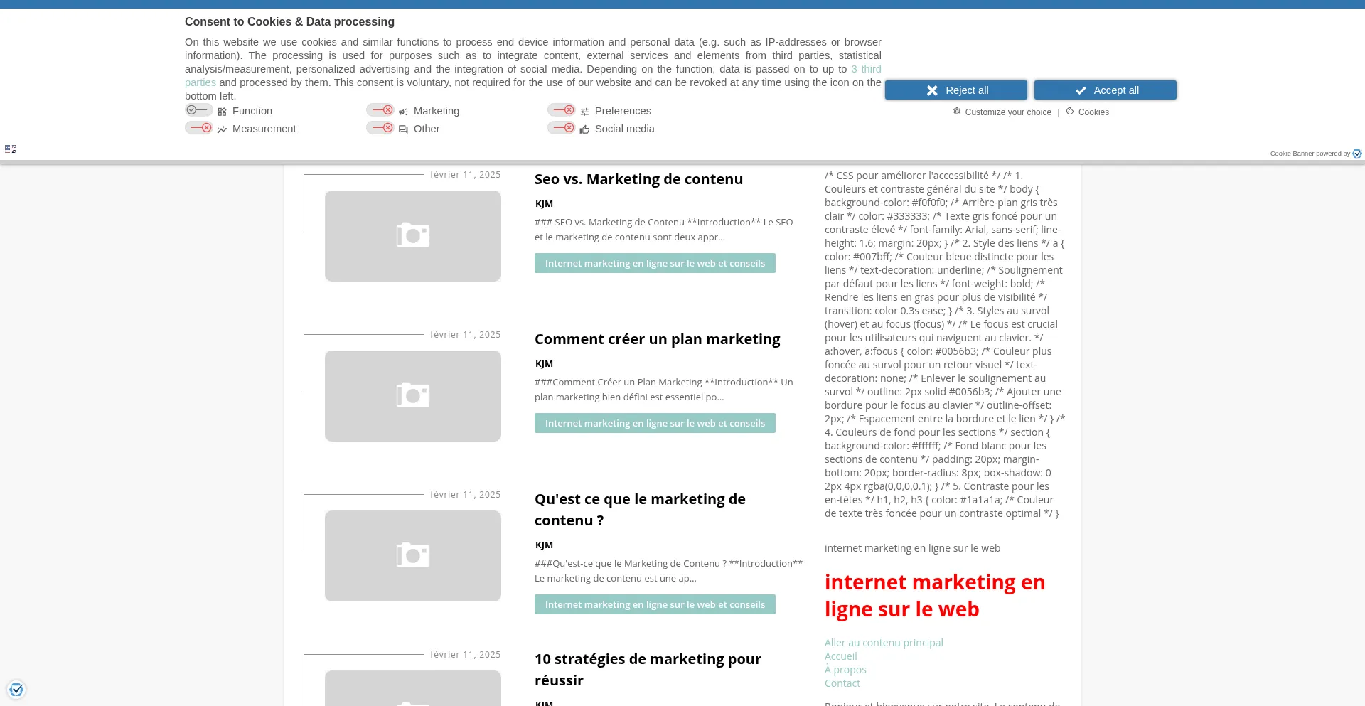 Website screenshot of Kaptaasse.com