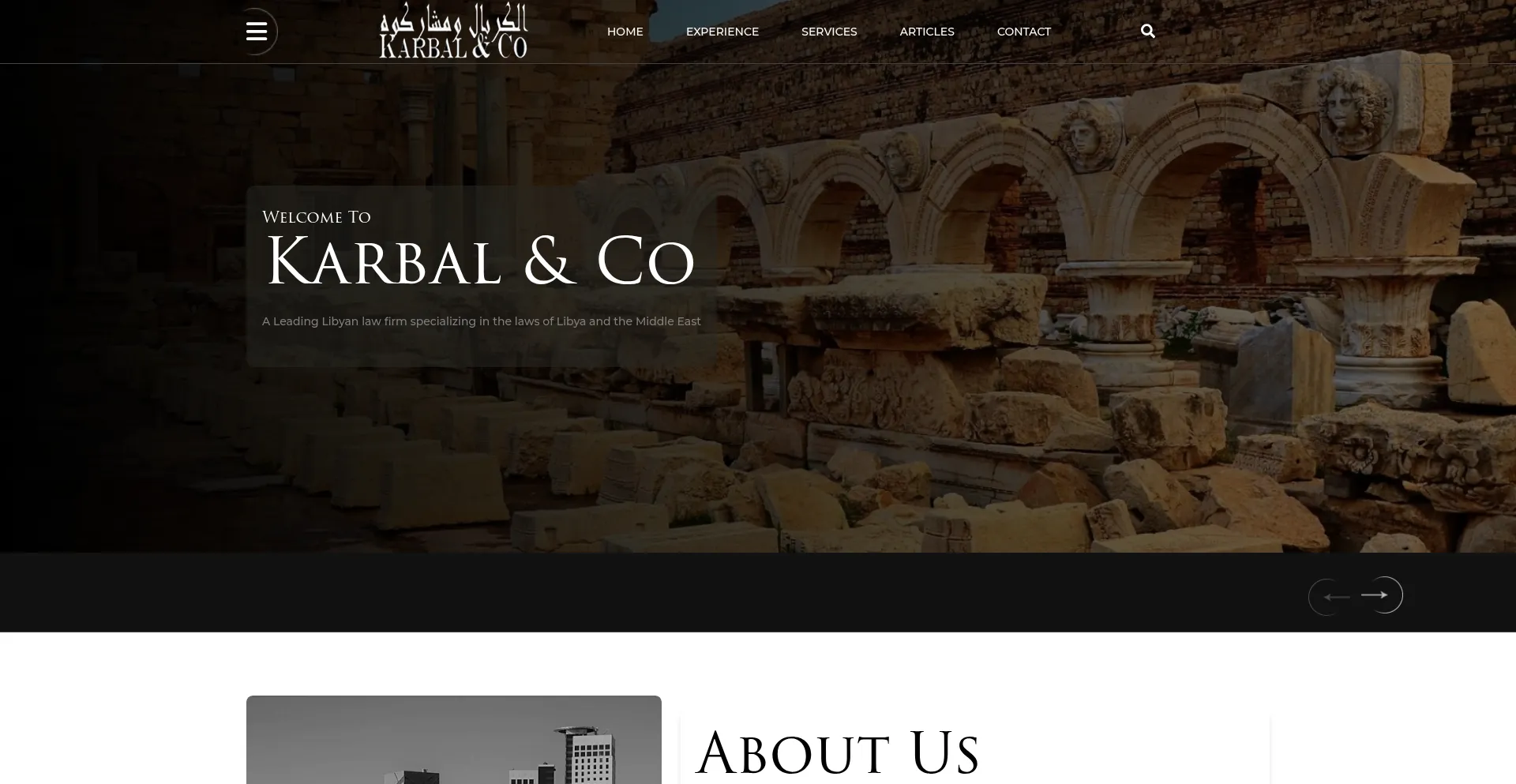 Website screenshot of Karbal.net