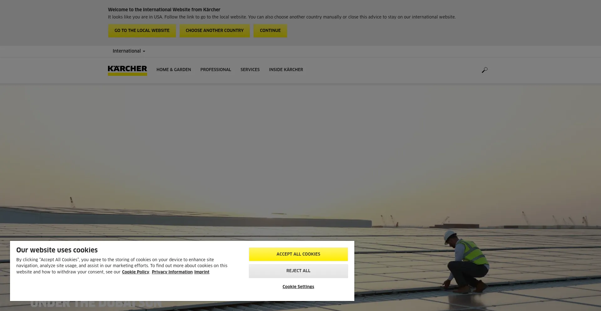 Karcher.com Screenshot