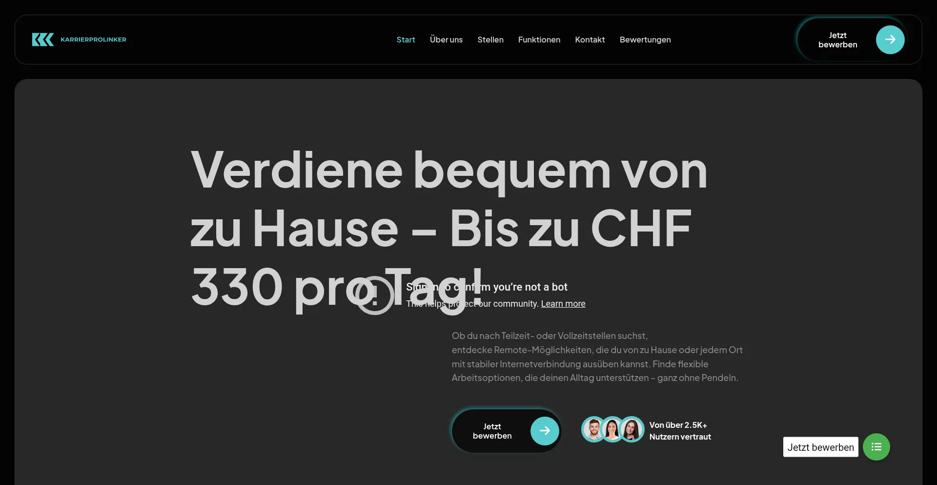 Karrierprolinker.online Screenshot