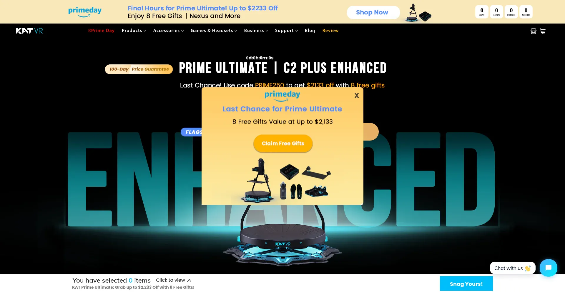 Website screenshot of Kat-vr.com