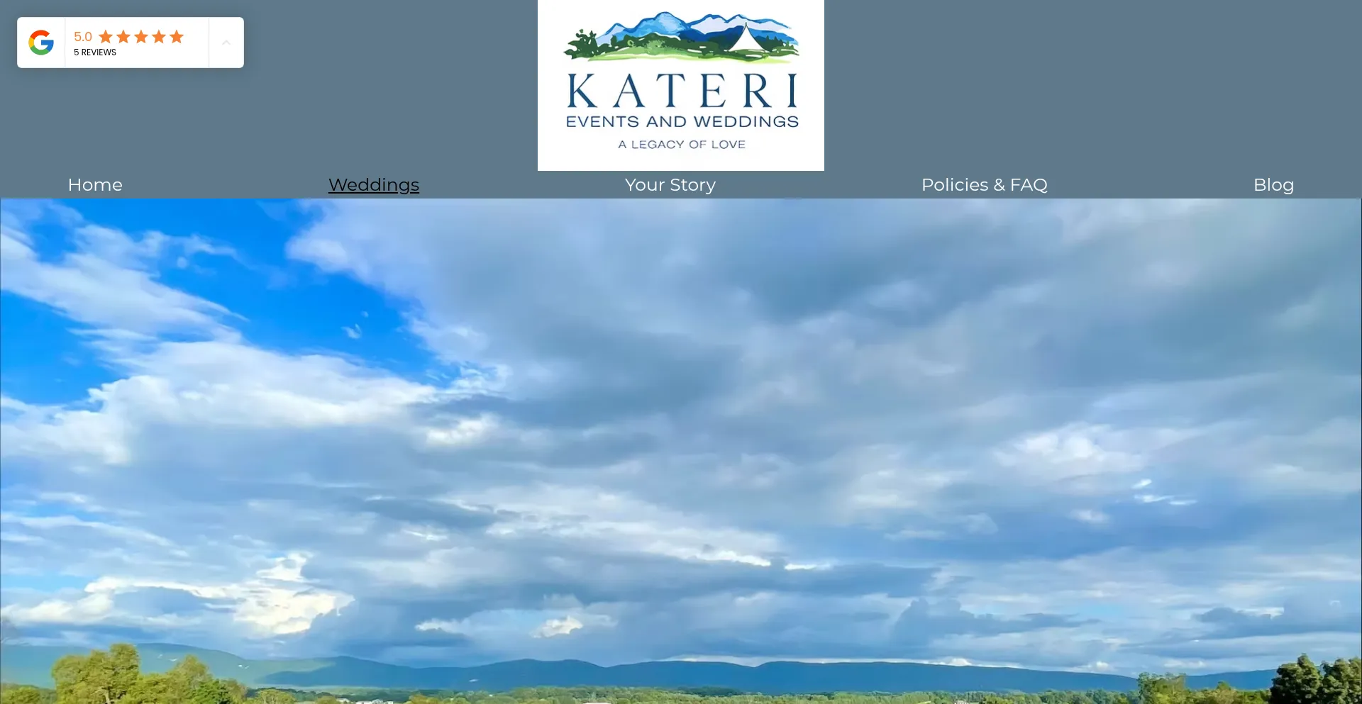 Katerievents.com Screenshot