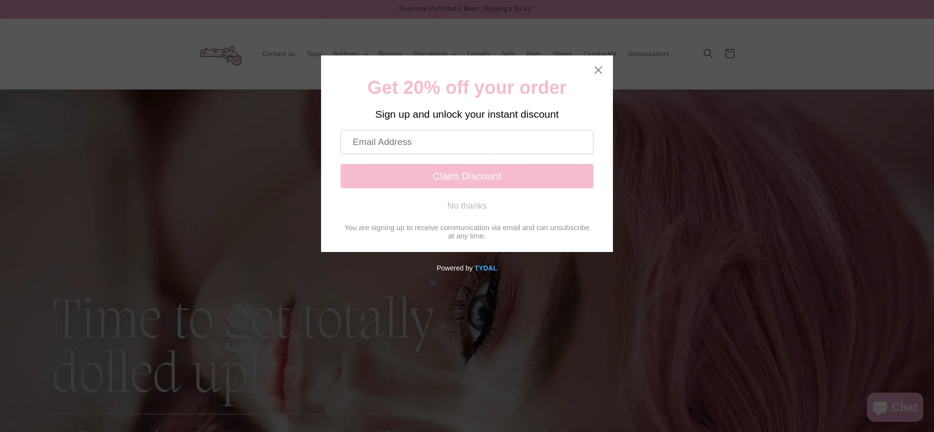 Website screenshot of Kawaiifyme.com
