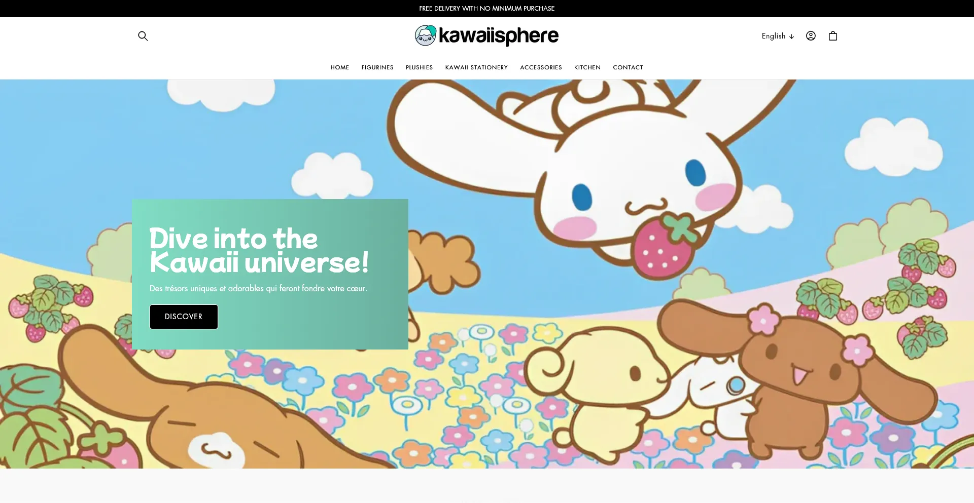 Website screenshot of Kawaiisphere.com
