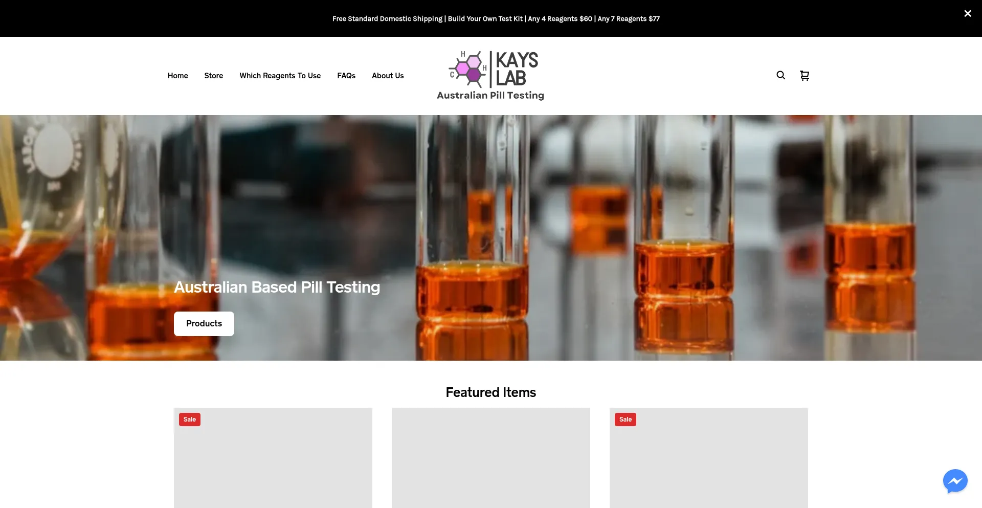 Website screenshot of Kayslab.com.au