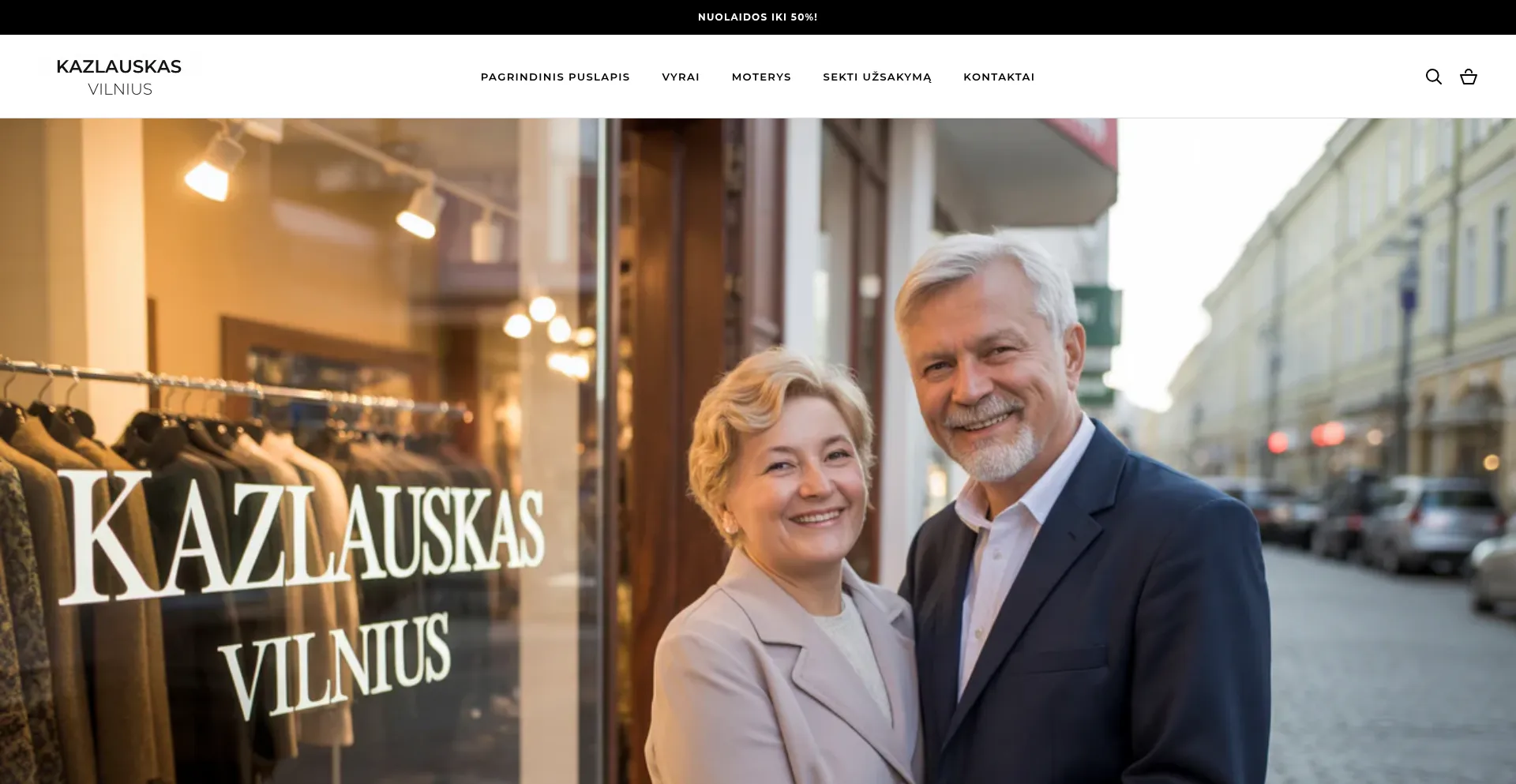 Website screenshot of Kazlauskasvilnius.com