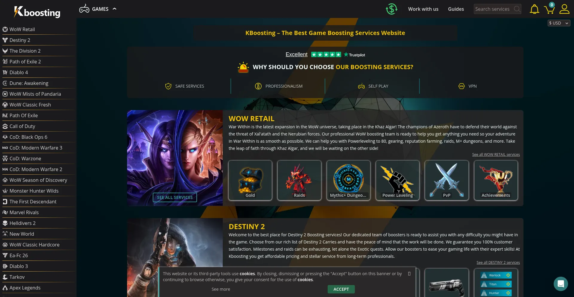 Kboosting.com Screenshot
