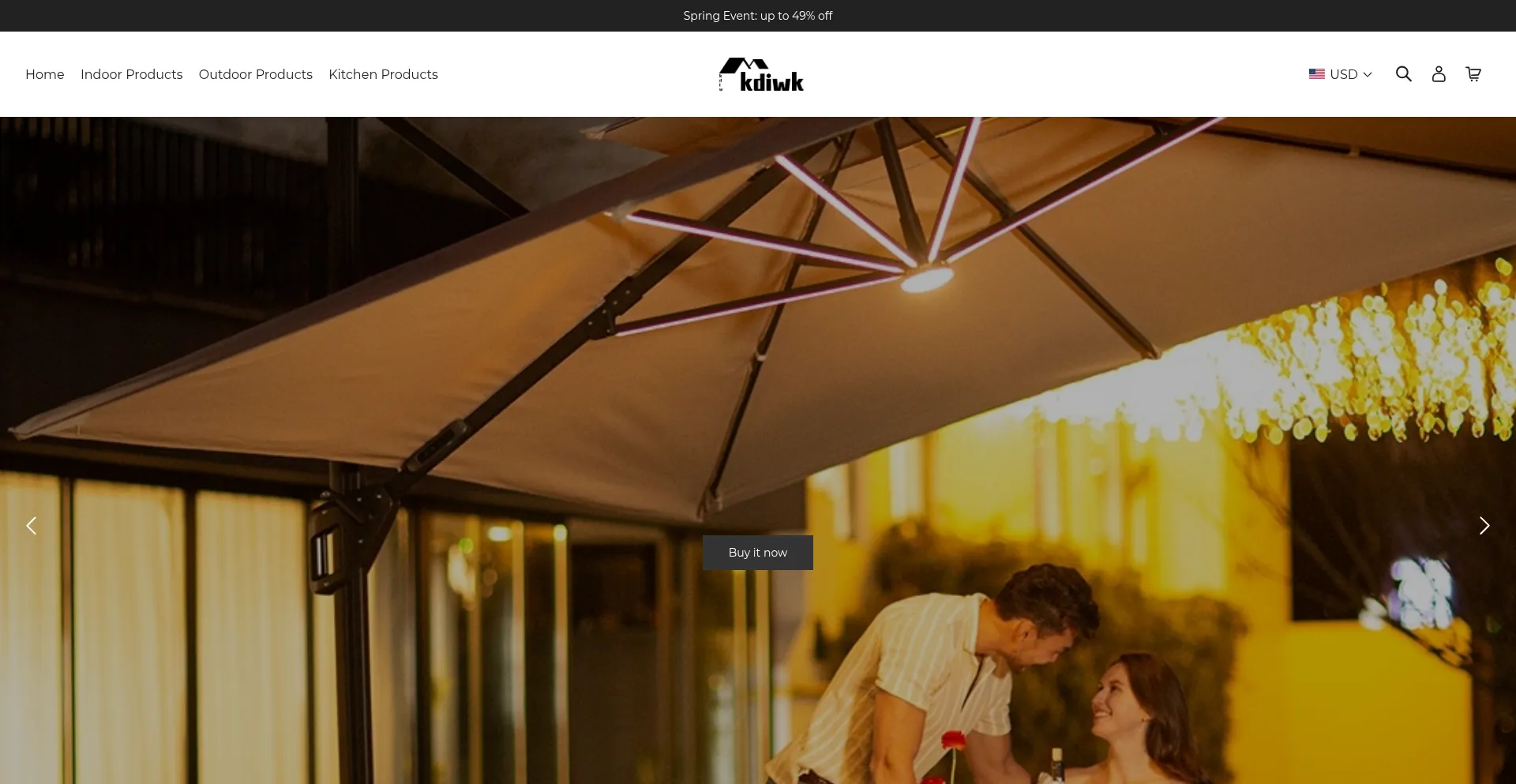 Website screenshot of Kdiwkh.com