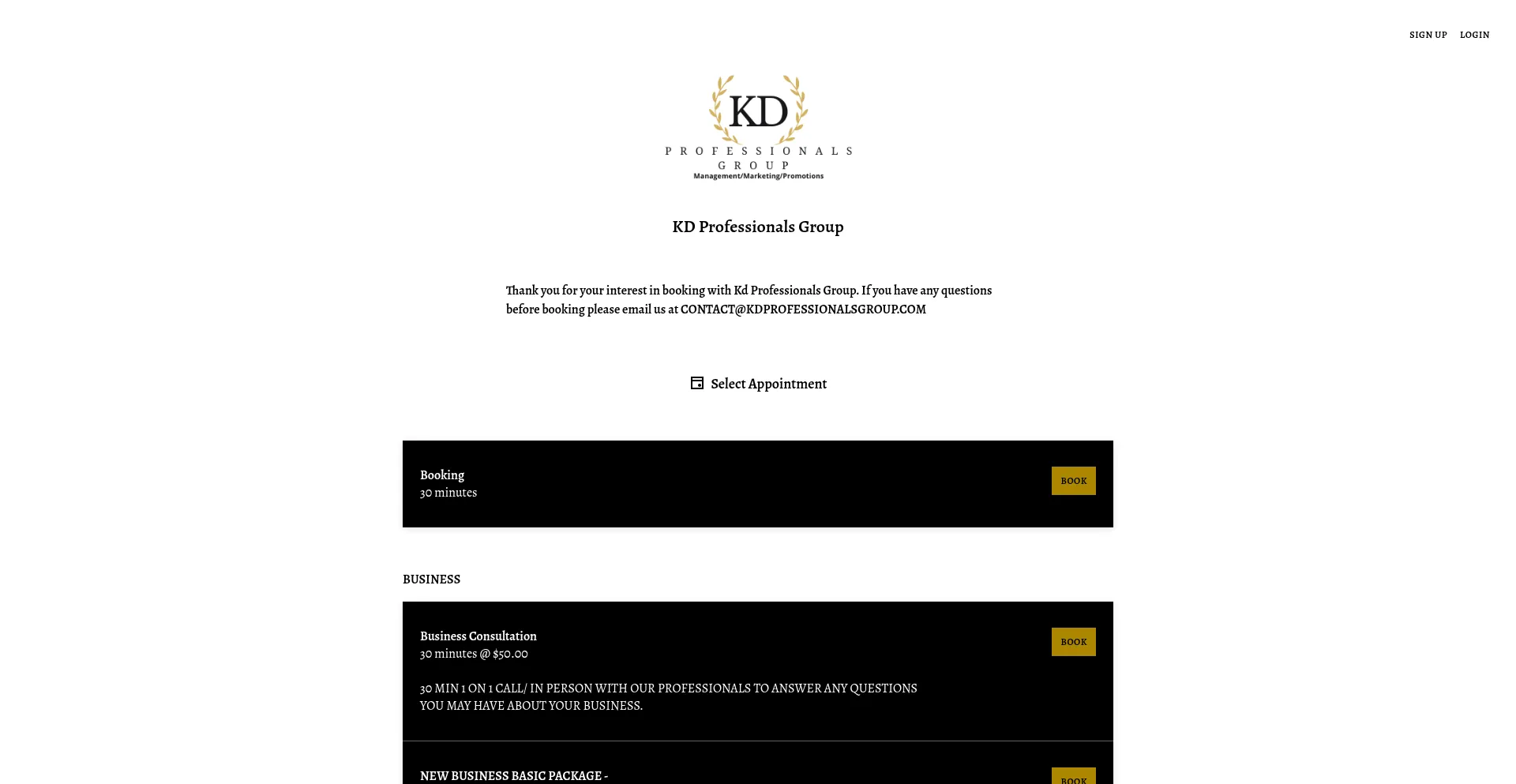 Kdprofessionalsgroup.com Screenshot