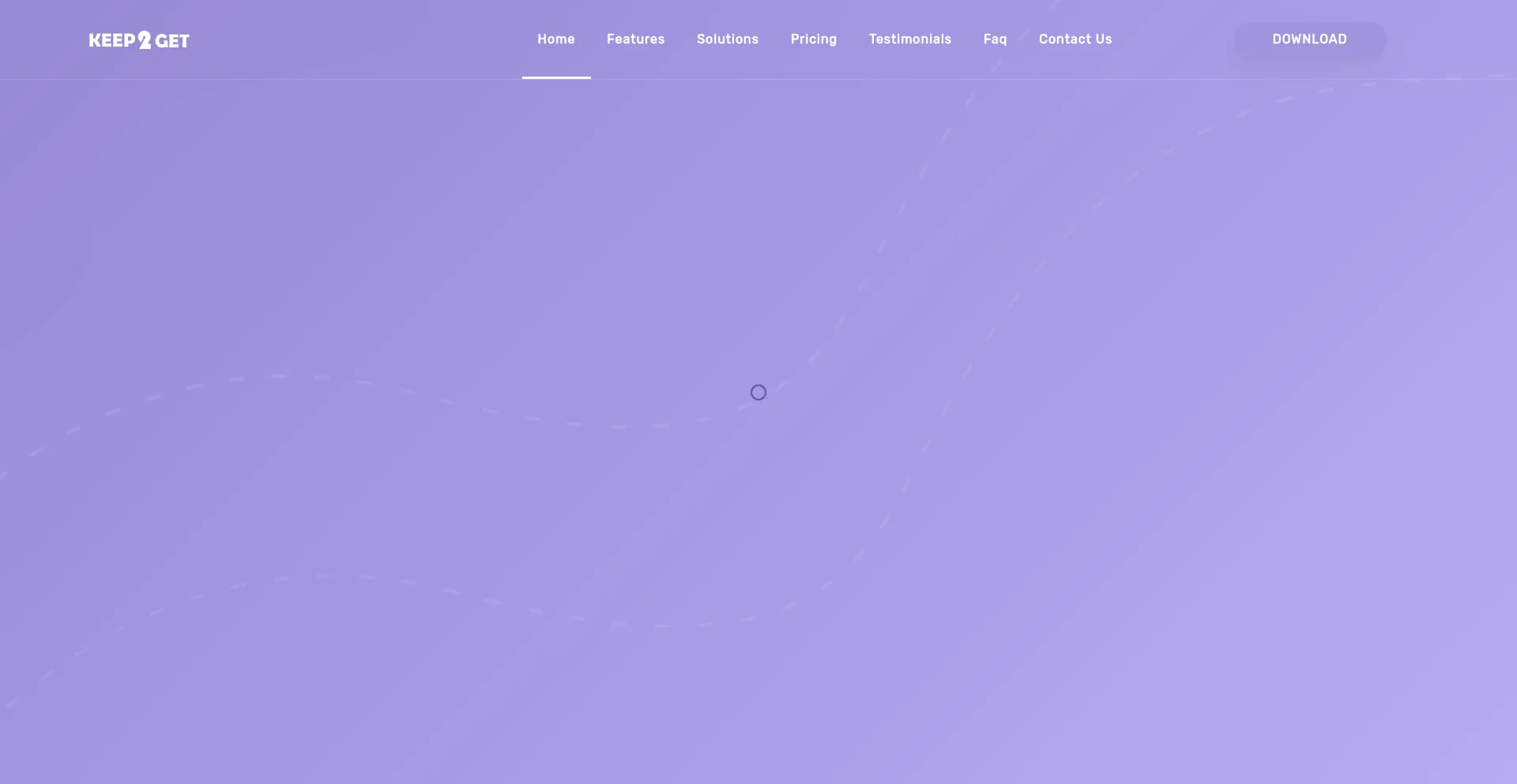 Website screenshot of Keep2get.com