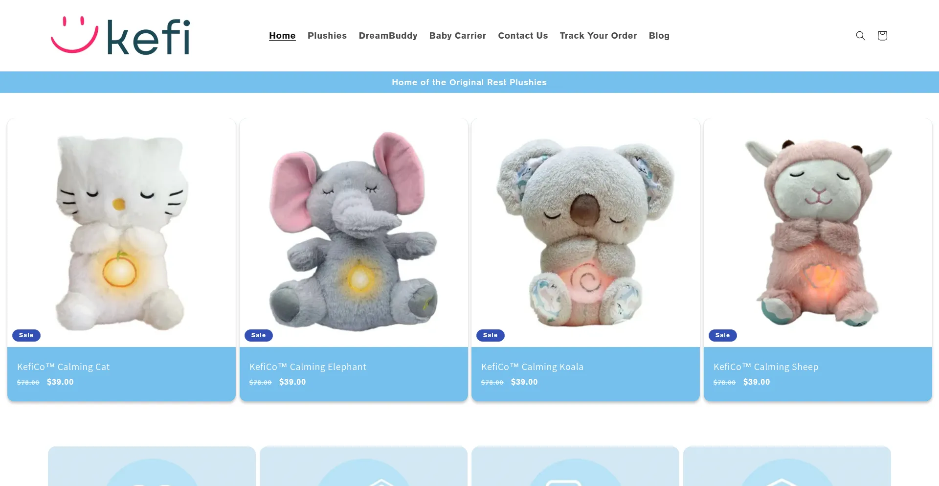 Website screenshot of Keficompany.com