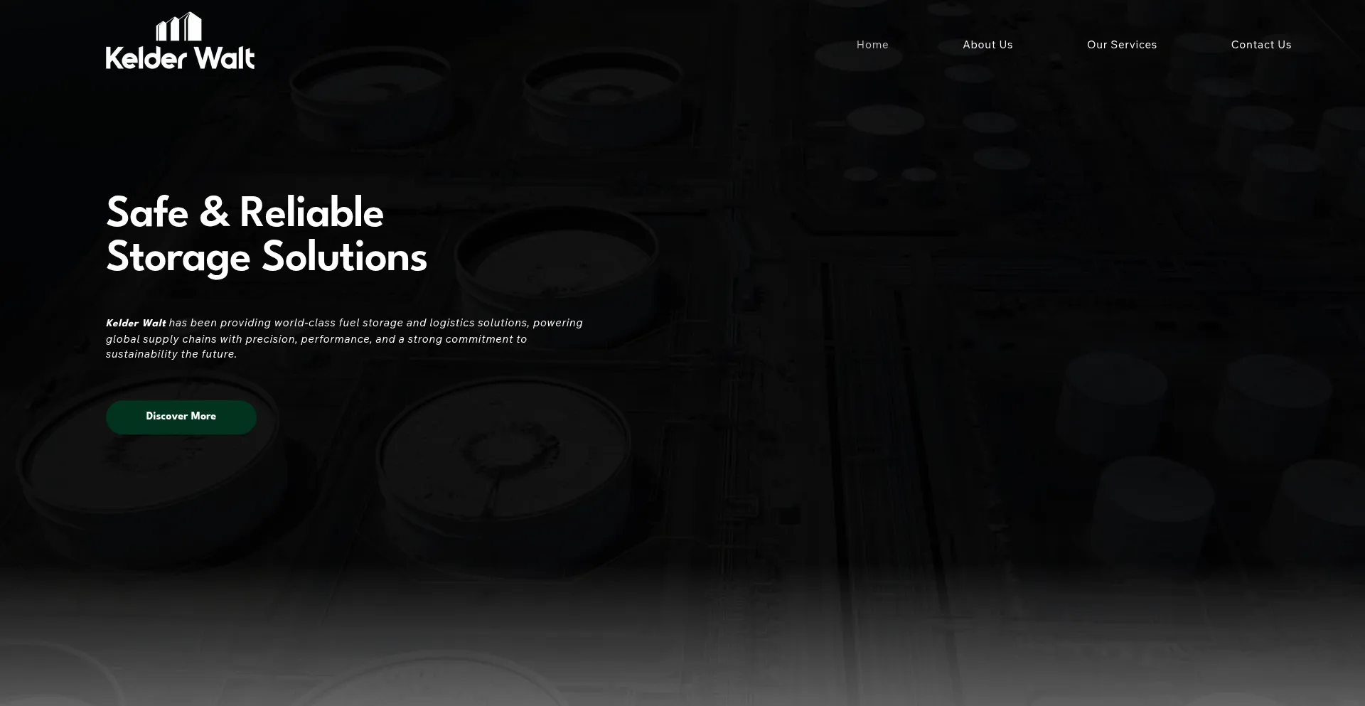 Website screenshot of Kelderwalt.com