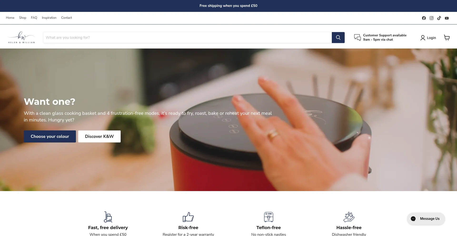 Website screenshot of Kelenandwillian.com
