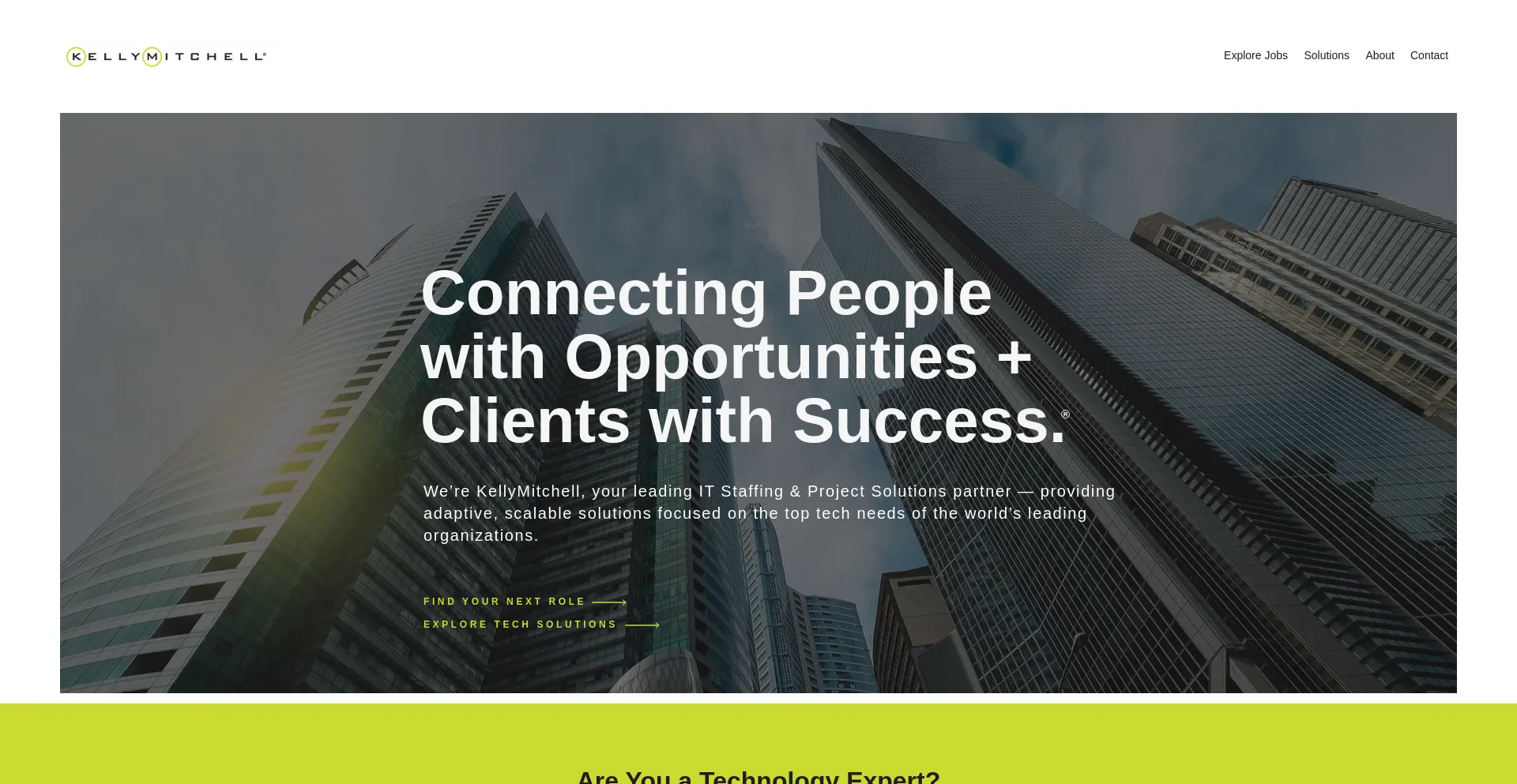 Website screenshot of Kellymitchell.com