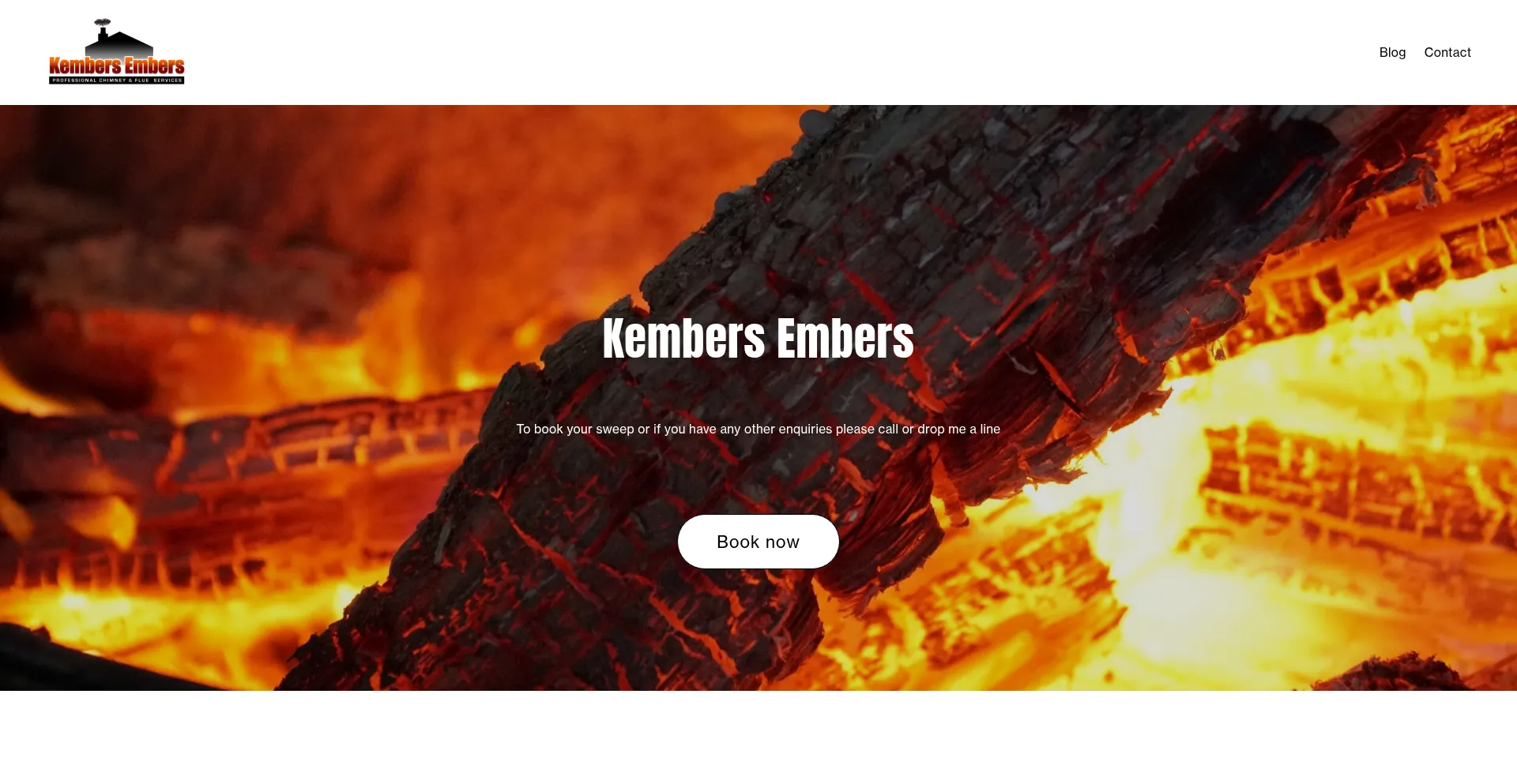 Website screenshot of Kembersembers.co.uk