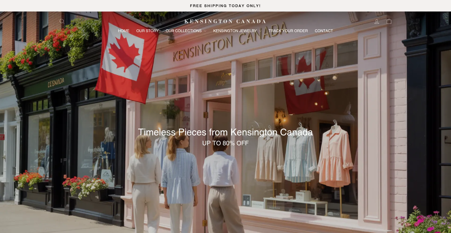 Website screenshot of Kensington-canada.com