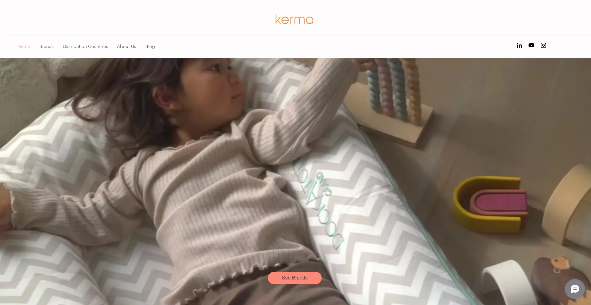 Website screenshot of Kerma.ae
