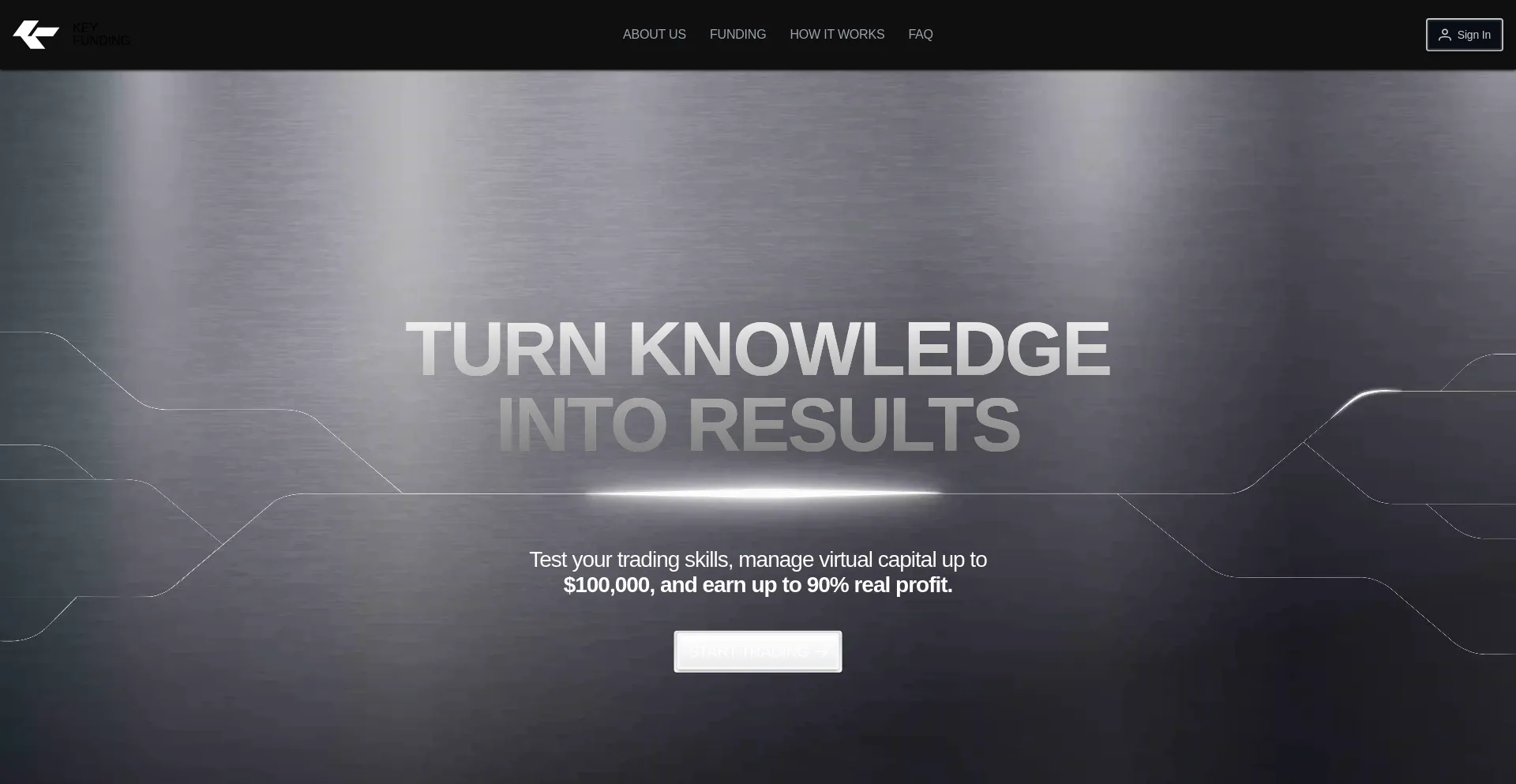 Website screenshot of Key-prop.io