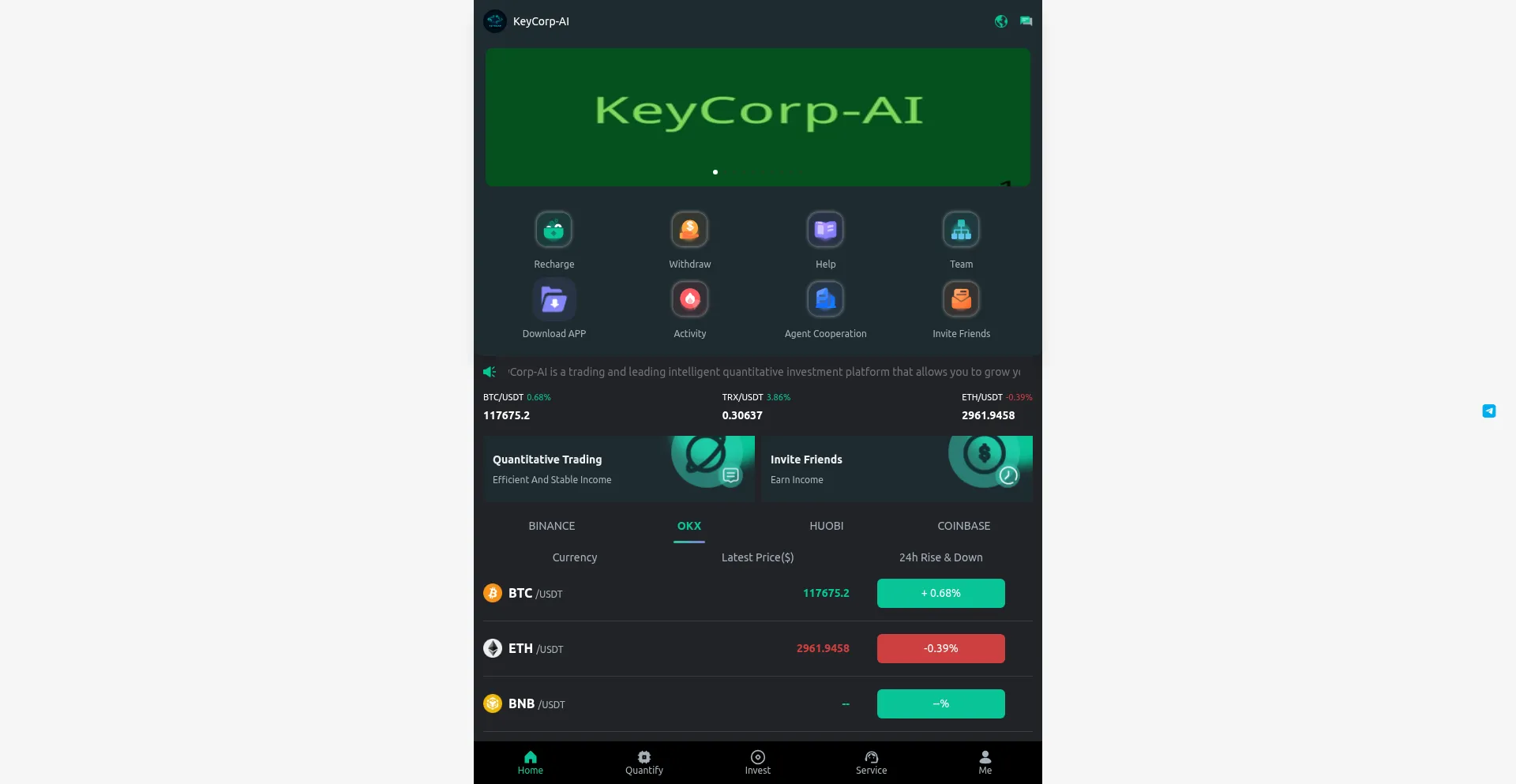 Website screenshot of Keycorp.cc