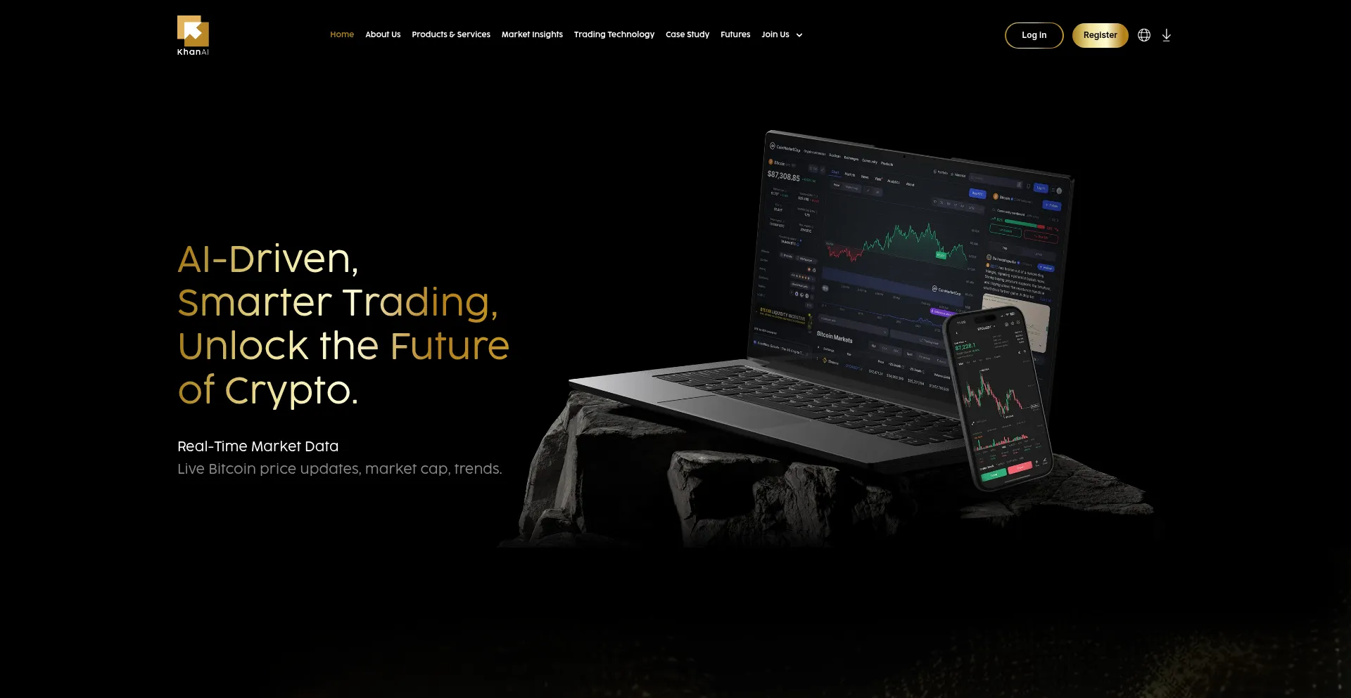 Website screenshot of Khanai.info