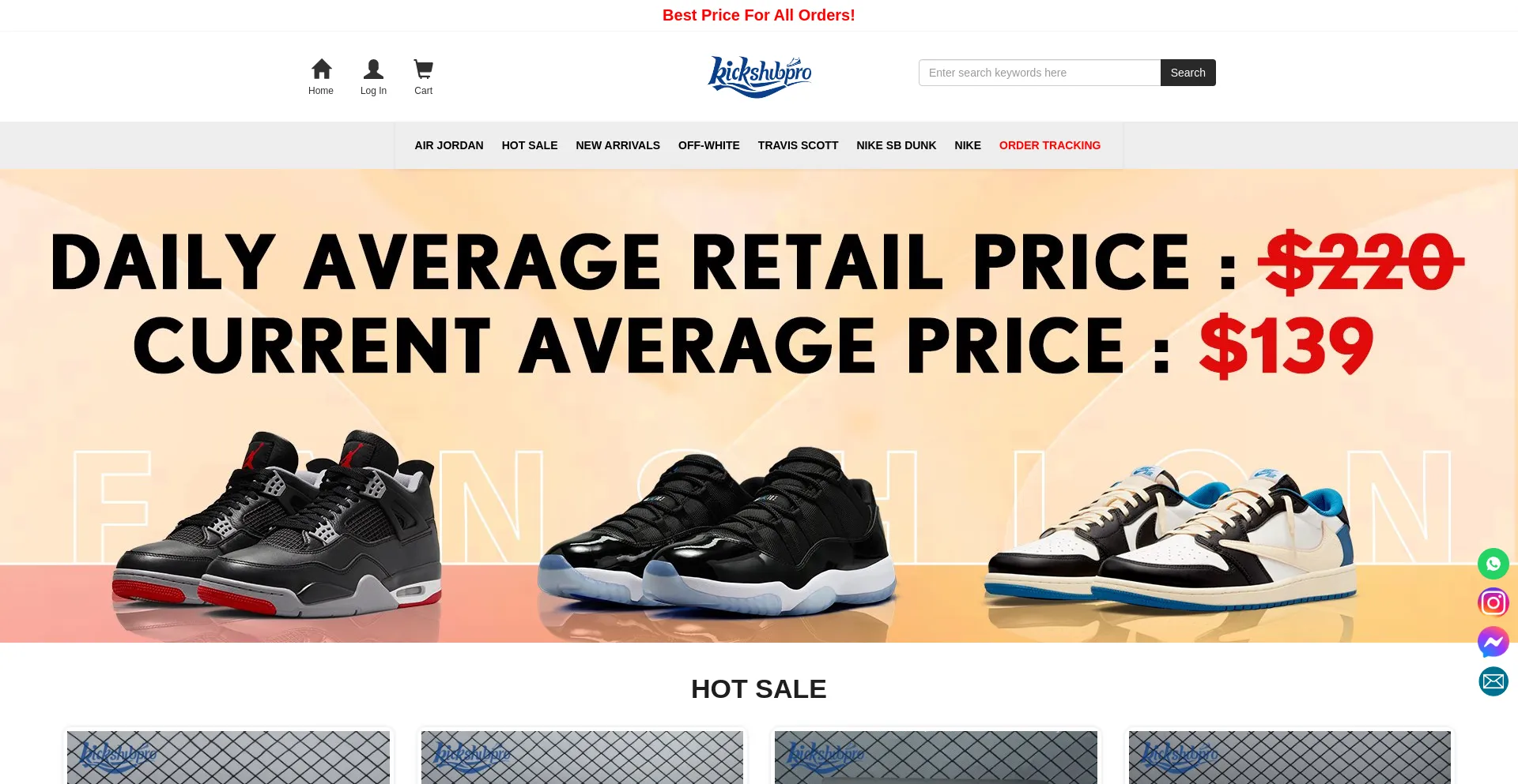 Website screenshot of Kickshubpro.com.co