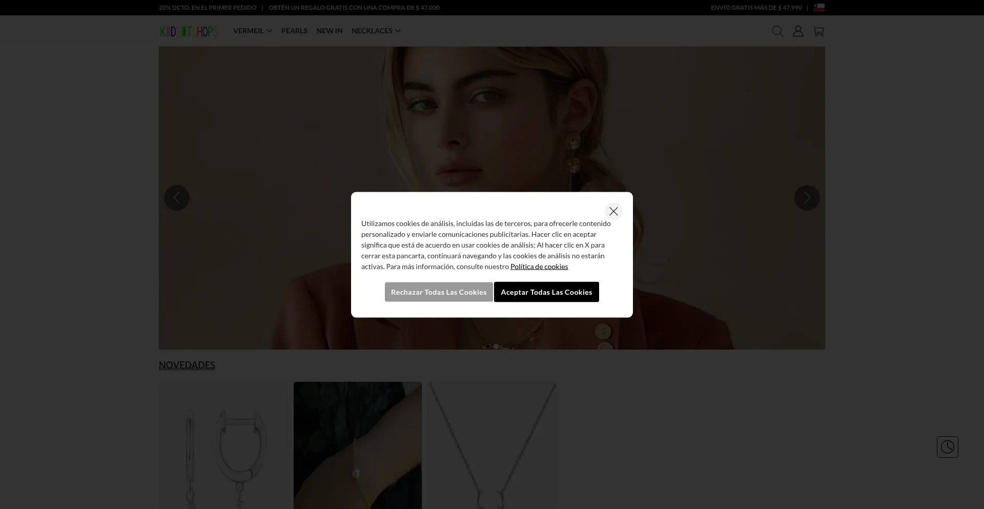 Website screenshot of Kidsitshops.shop