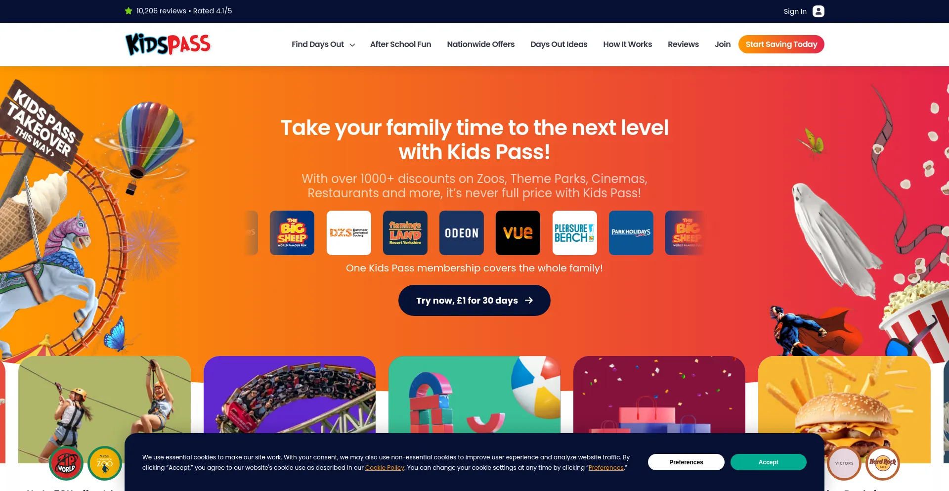 Kidspass.co.uk Screenshot